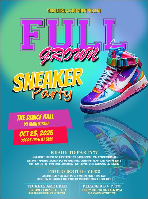 Sneaker Party Flyer