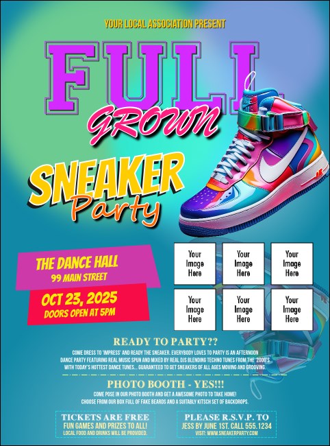 Sneaker Party Image Flyer