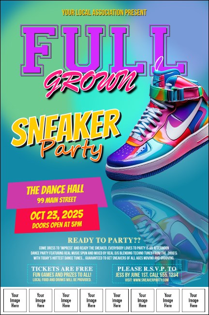 Sneaker Party Image Poster