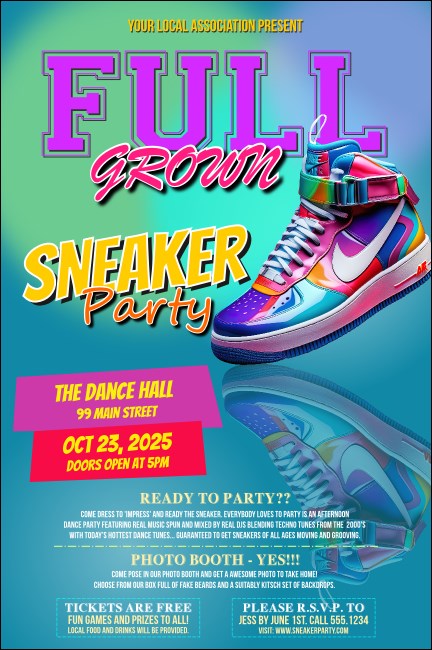 Sneaker Party Poster