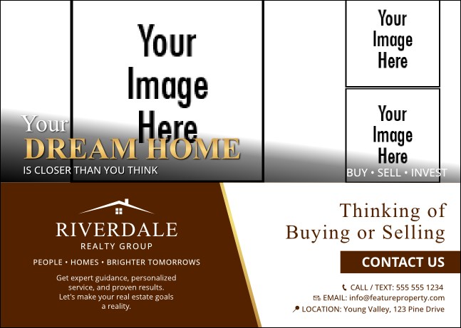 Dream Home Realtor Marketing Postcard Mailer