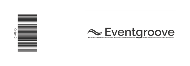 Hollywood General Admission Ticket with stub (Black and white) Product Back