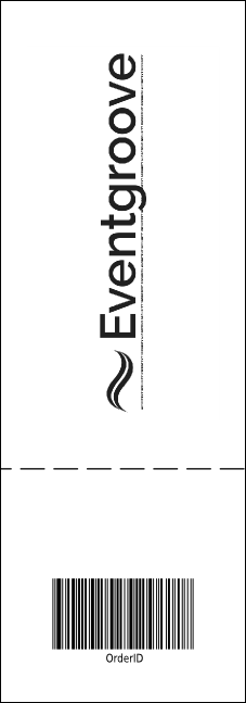Jazz Concert Event Ticket (Black and White) Product Back