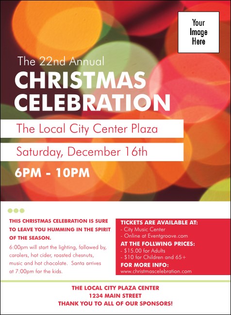 Holiday Lights Invitation Product Front