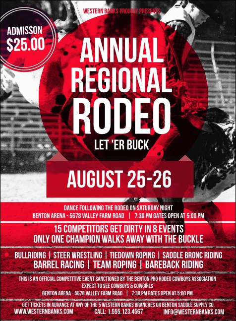 Modern Rodeo Invitation Product Front