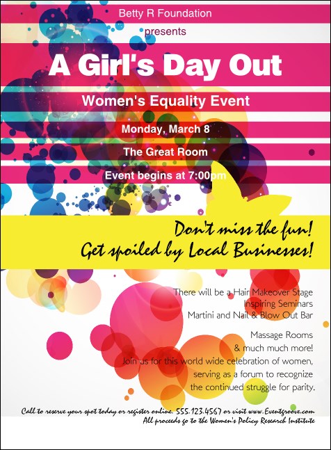 Women's Expo Abstract Invitation Product Front