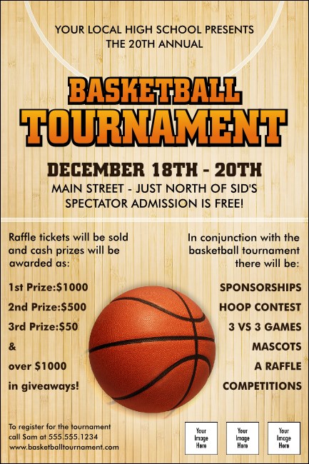 Basketball Court Poster Product Front