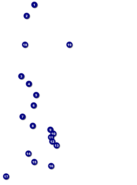 Sports Flyer 002 in Blue and Yellow Front Field Markers