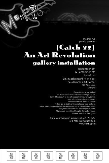 Memphis BW Poster Product Front