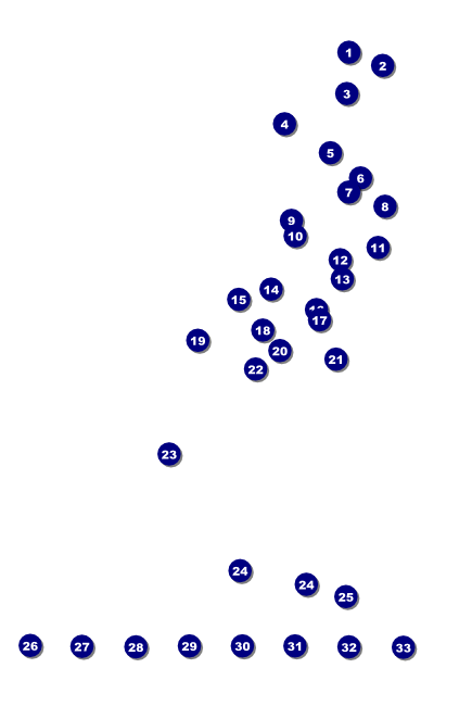 Philadelphia BW Poster Front Field Markers