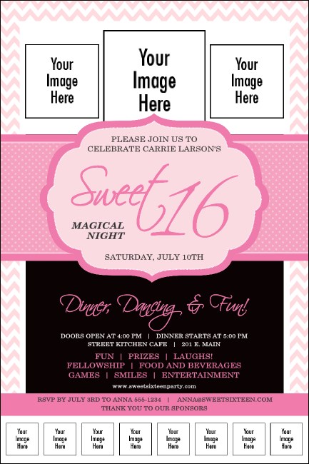 Sweet 16 Logo Poster Product Front