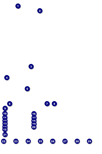 Football Green Logo Poster Front Field Markers
