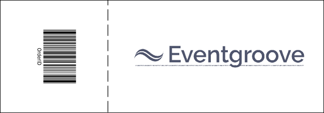 Dots Purple Landscape Raffle Ticket Product Back