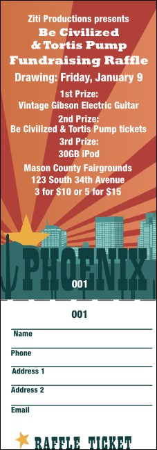 Phoenix Raffle Ticket Product Front