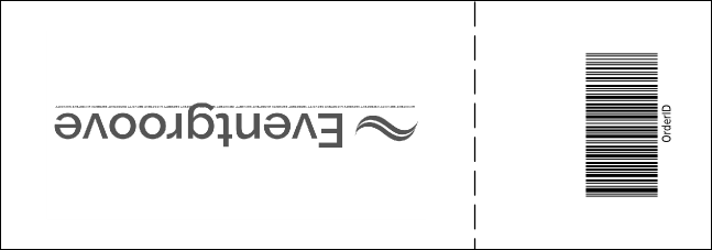 Kansas City Raffle Ticket with stub (Black & White) Product Back