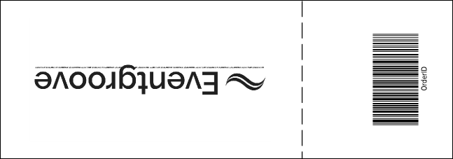 Jazz Concert Raffle Ticket (Black and White) Product Back