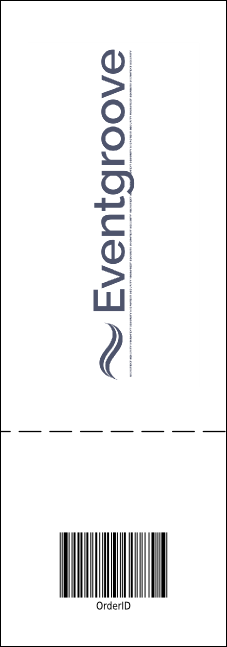 Your Image Raffle Ticket 001 (Blue) Product Back