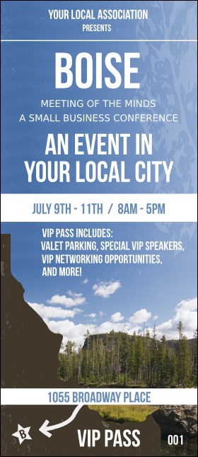 Boise 2 VIP Pass Product Front
