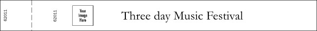 Standard Stub BW Logo Wristband Product Front