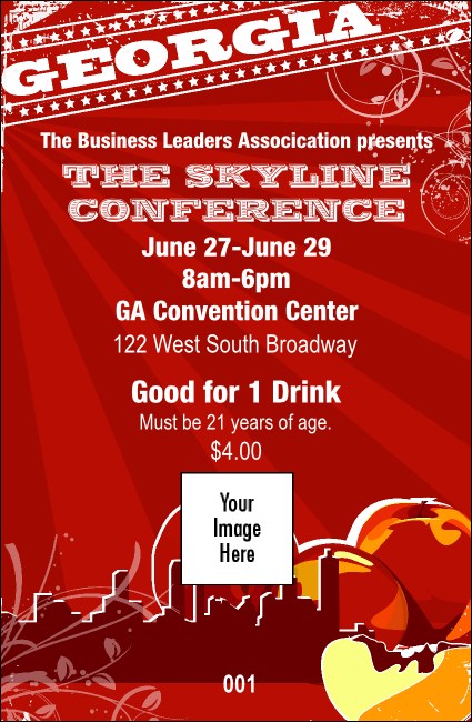Georgia Drink Ticket Product Front