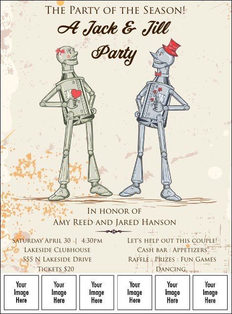 Robot Jack & Jill Logo Flyer Product Front