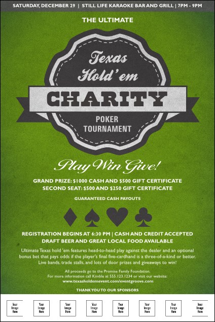 Texas Hold 'Em Logo Poster Product Front