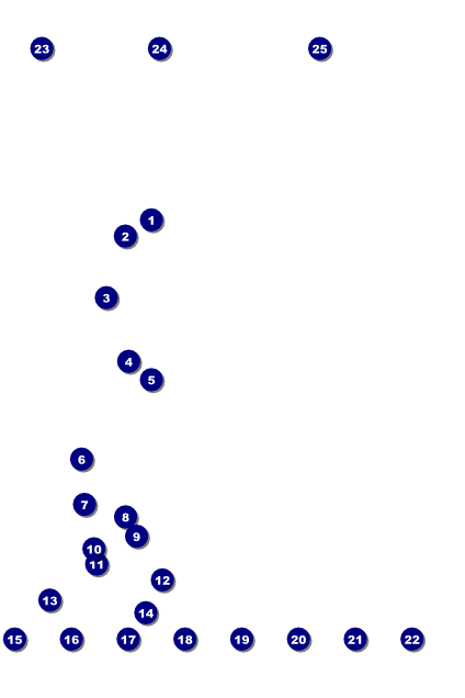 Sweet Sixteen Purple Chevron Logo Poster Front Field Markers