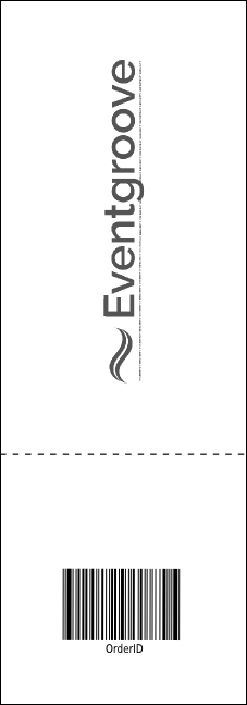 Black Tie Raffle Ticket Product Back