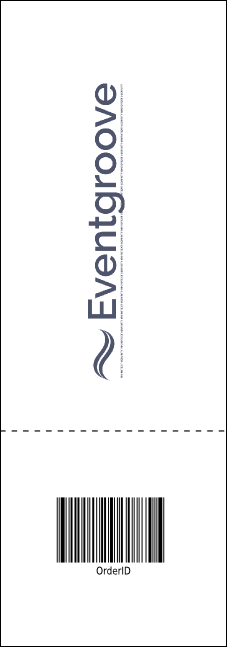 Winter Cut Paper Raffle Ticket Product Back