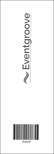 Classical Music Event Ticket Product Back