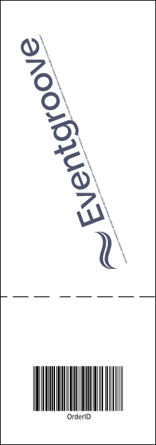 Skateboarding Event Ticket Product Back