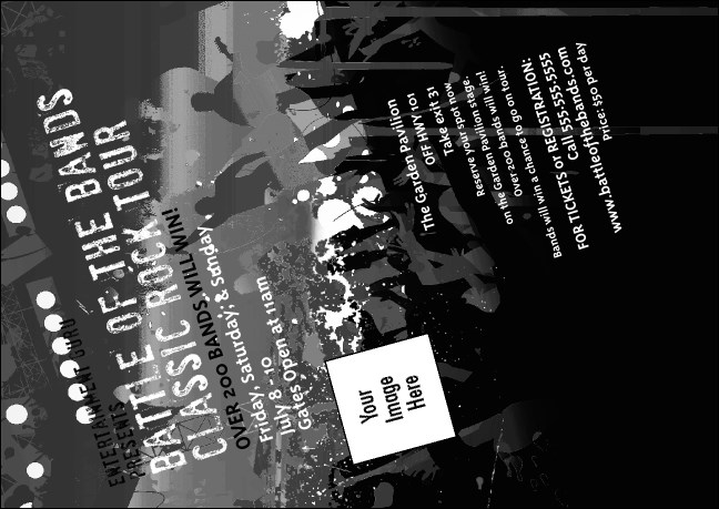 Rock Concert BW Club Flyer