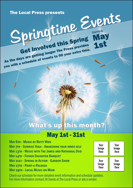 Dandelion Club Flyer Product Front